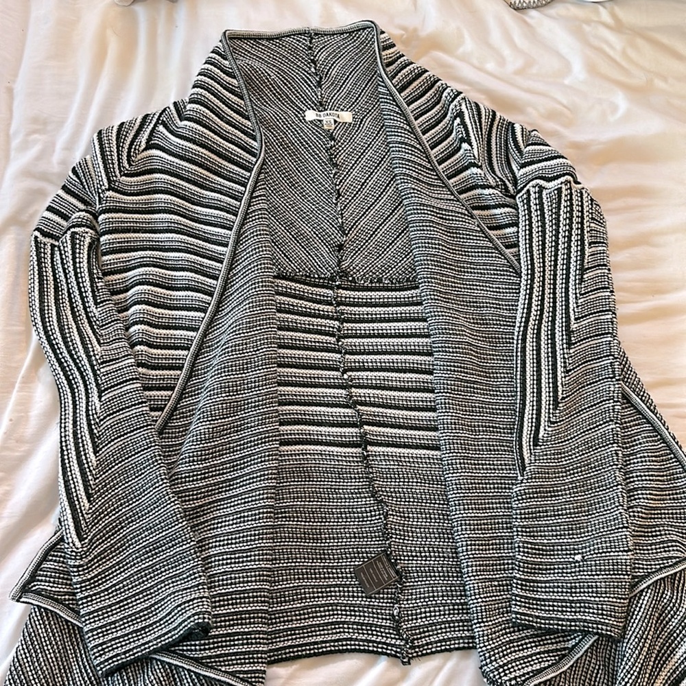 striped cardigan